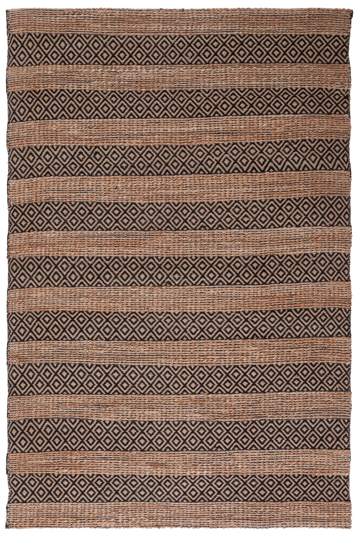 Safavieh Natural Fiber 4'-0" x 6'-0" Rug in Black / Natural