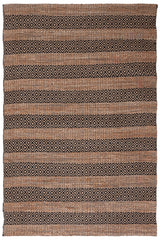 Safavieh Natural Fiber 4'-0" x 6'-0" Rug in Black / Natural