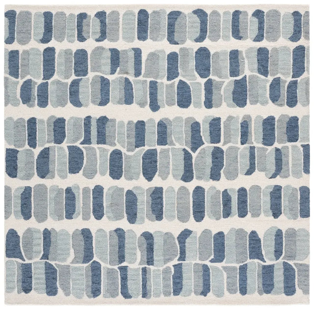 Safavieh Metro 6'-0" x 6'-0" Rug in Blue / Ivory