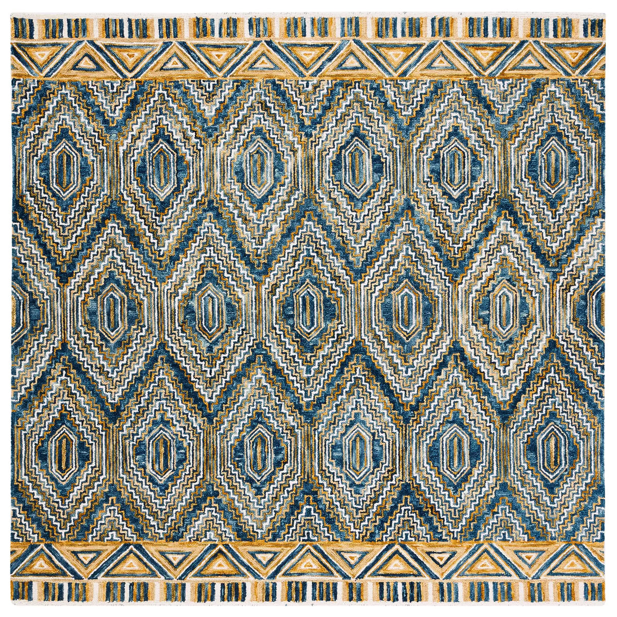 Safavieh Aspen 7'-0" x 7'-0" Rug in Blue / Gold