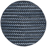 Safavieh Montauk 6'-0" x 6'-0" Rug in Navy Blue / Black