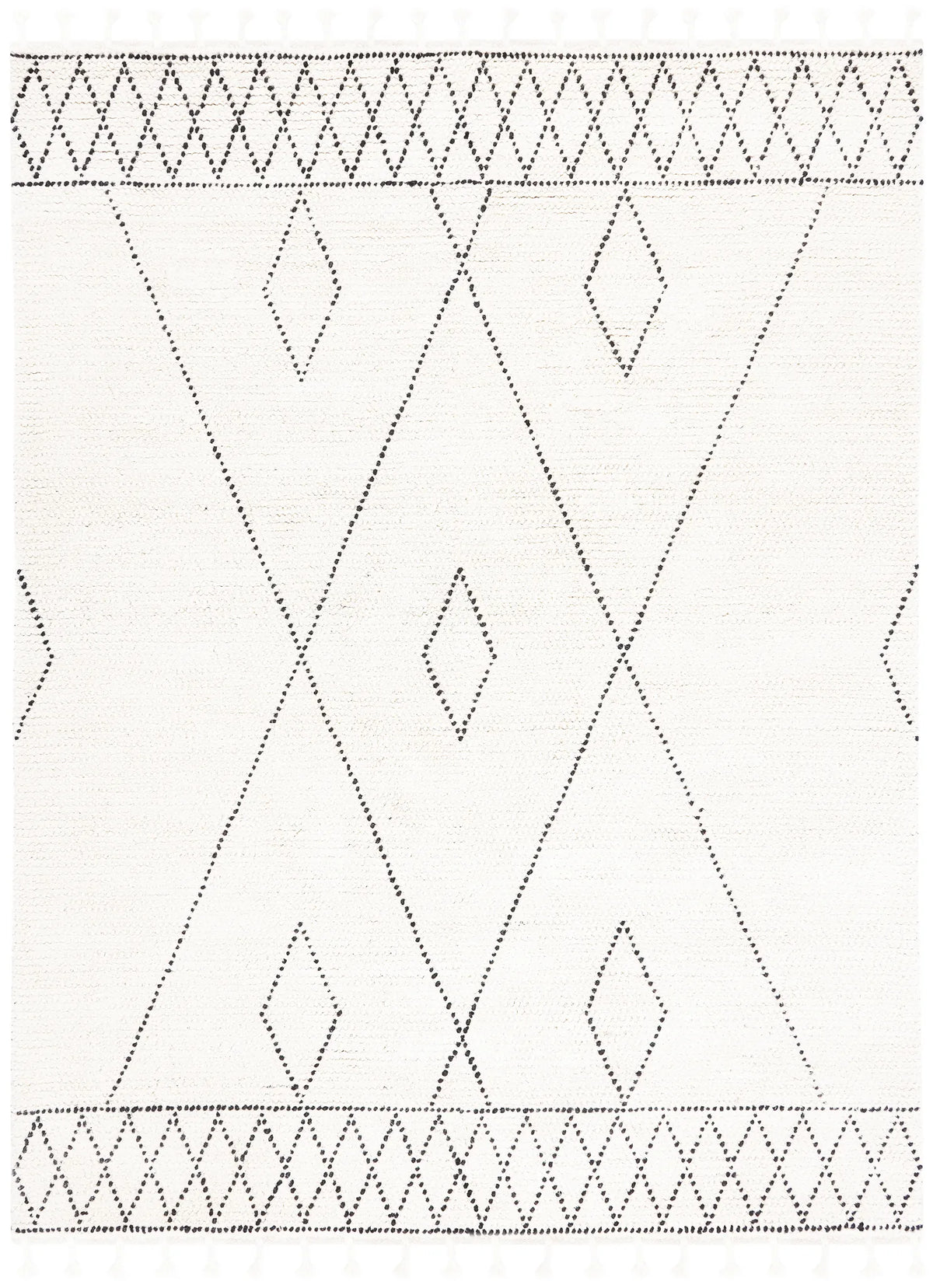 Safavieh Casablanca 8'-0" x 10'-0" Rug in Ivory / Black