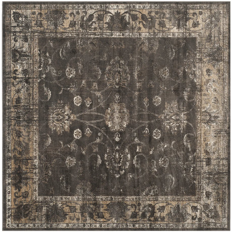 Safavieh Vintage 6'-0" x 6'-0" Rug in Soft Anthracite