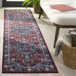 Safavieh Bayside 2'-2" x 8'-0" Rug in Red / Blue