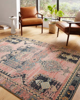 Loloi Jocelyn Joc-06 Rose/Rose Rugs - room scene 1