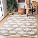 Safavieh Kilim 4'-0" x 6'-0" Rug in Ivory / Brown