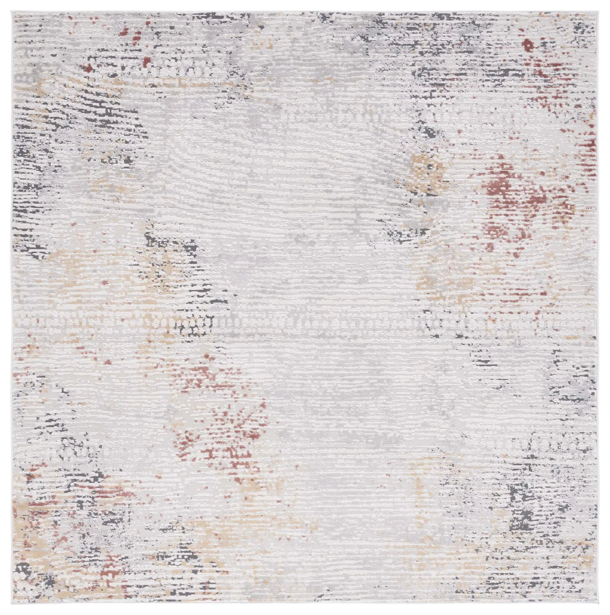 Safavieh Vogue 6'-7" x 6'-7" Rug in Beige / Blue Rust