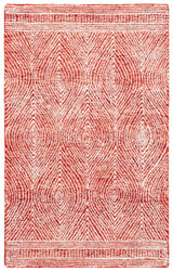 Safavieh Abstract 3'-0" x 5'-0" Rug in Ivory / Red