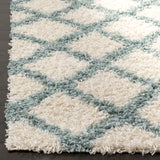 Safavieh Sgd-Dallas Shag 4'-0" x 6'-0" Rug in Ivory / Seafoam