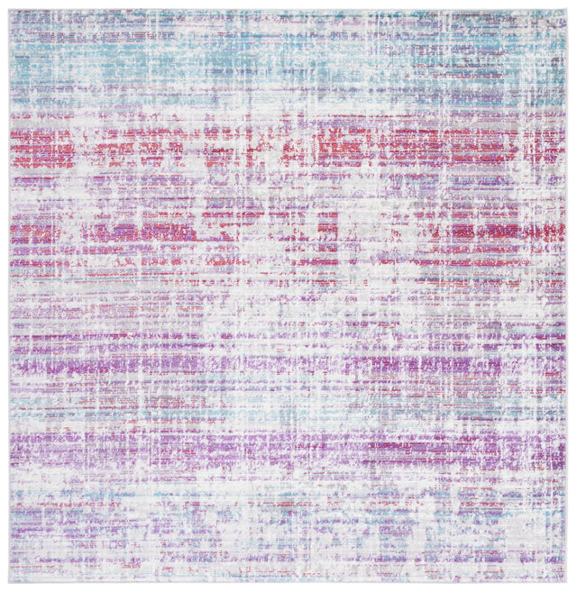 Safavieh Skyler 6'-7" x 6'-7" Rug in Silver / Purple