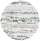 Safavieh Fontana Shag  800 6'-7" x 6'-7" Rug in Ivory / Green