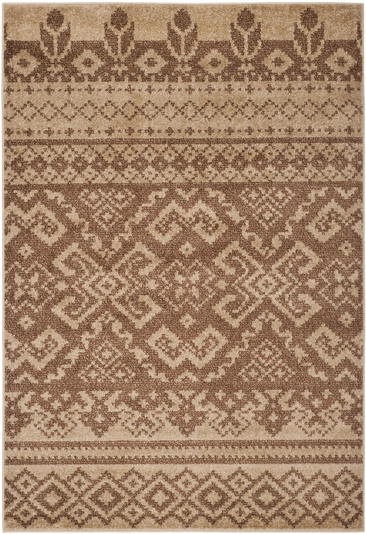 Safavieh Adirondack 5'-1" x 7'-6" Rug in Camel / Chocolate