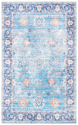 Safavieh Saffron 3'-0" x 5'-0" Rug in Aqua / Navy