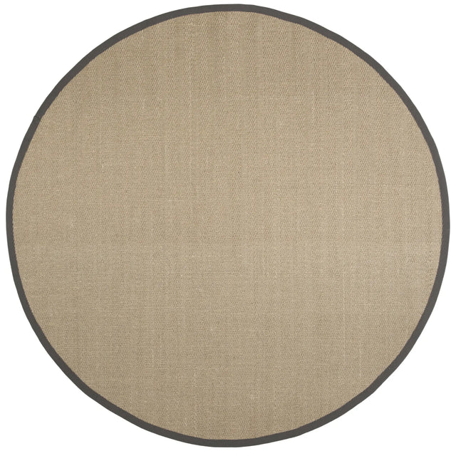 Safavieh Natural Fiber 6'-0" x 6'-0" Rug in Natural / Grey