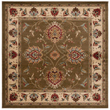 Safavieh Lyndhurst 6'-7" x 6'-7" Rug in Green / Ivory