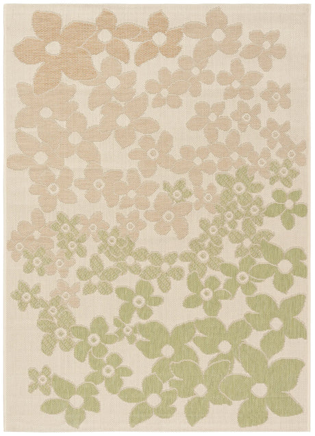 Safavieh Martha Stewart 4'-0" x 5'-7" Rug in Beige / Sweet Pea