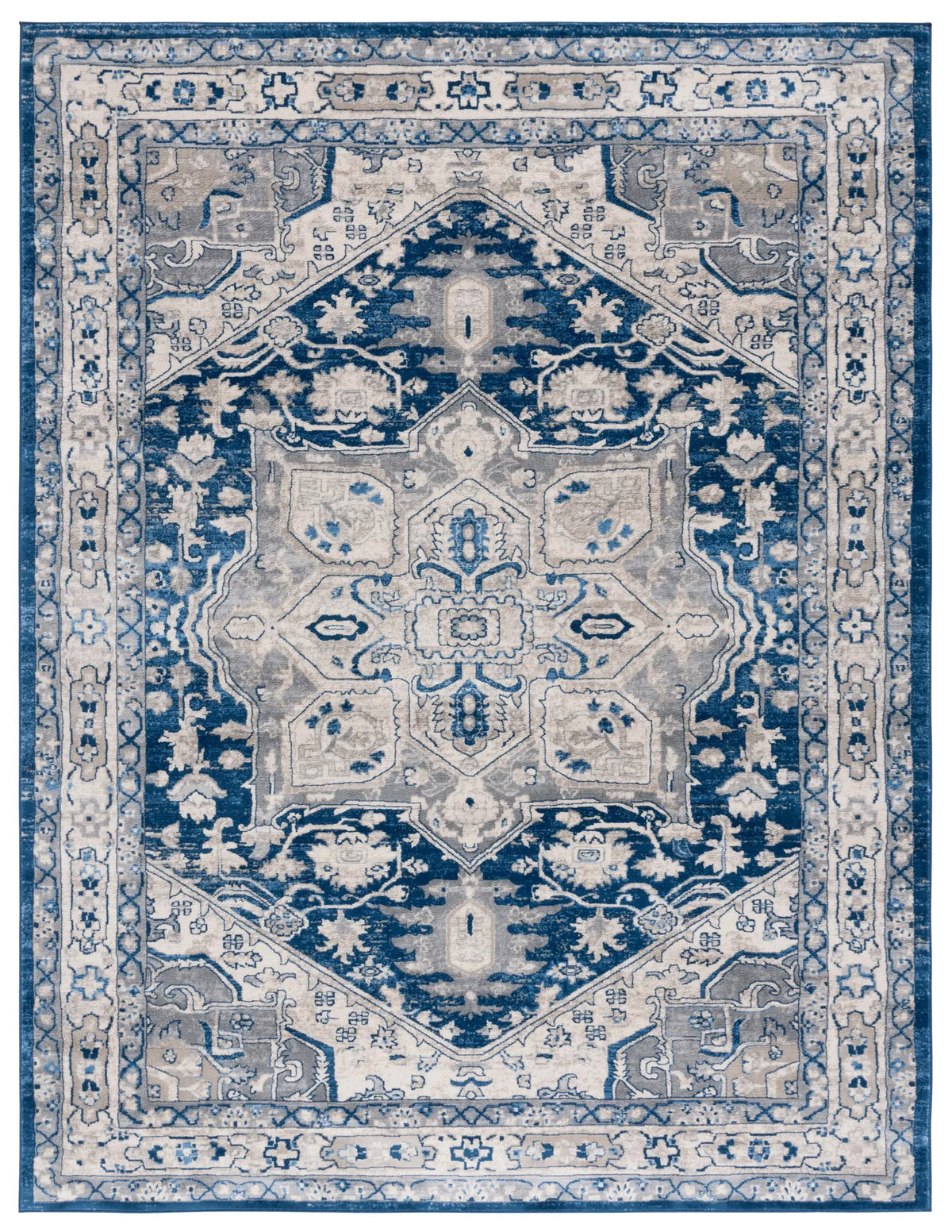 Safavieh Brentwood 10'-0" x 13'-0" Rug in Navy / Grey