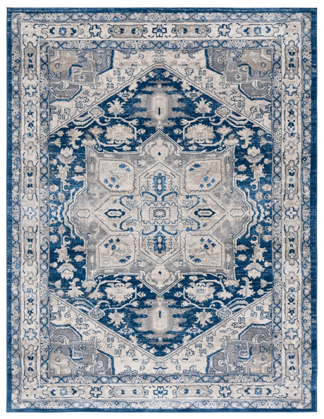Safavieh Brentwood 10'-0" x 13'-0" Rug in Navy / Grey
