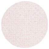 Safavieh Micro-Loop 5'-0" x 5'-0" Rug in Pink / Ivory