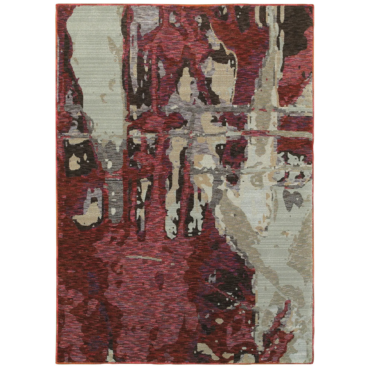 Oriental Weavers Sphinx Evolution 8028B Red/Beige Rugs - main flat