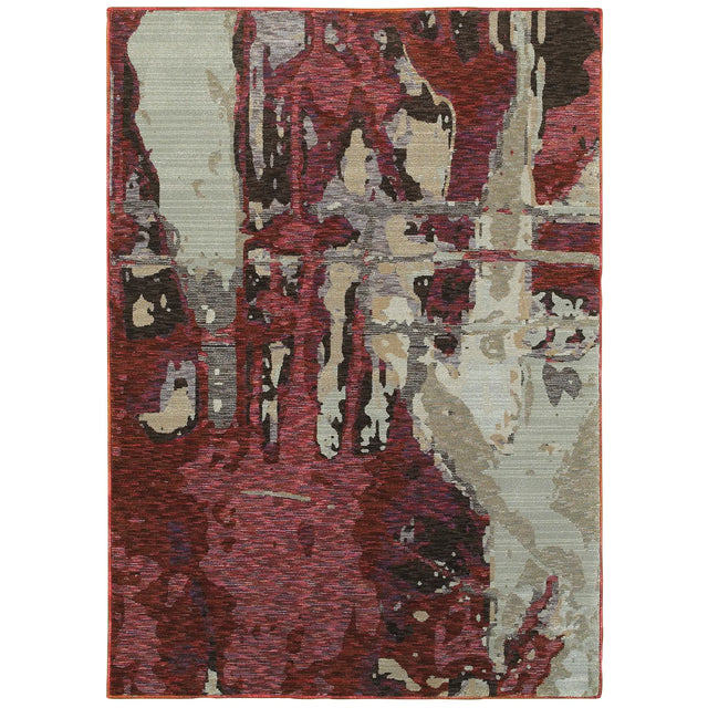 Oriental Weavers Sphinx Evolution 8028B Red/Beige Rugs - main flat