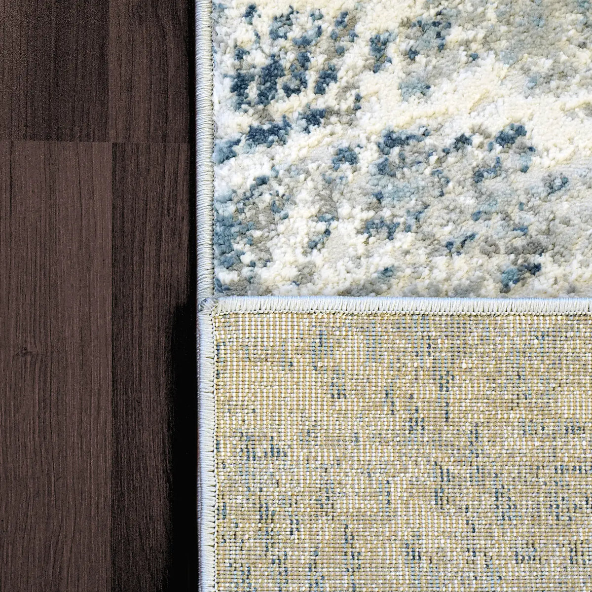 Dynamic Rugs Zen 8341 Grey/Blue Rugs - Corner