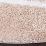Safavieh Tahoe Shag 6'-7" x 6'-7" Rug in Beige / White