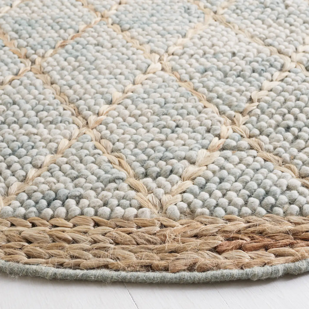 Safavieh Natura 6'-0" x 6'-0" Rug in Teal / Natural
