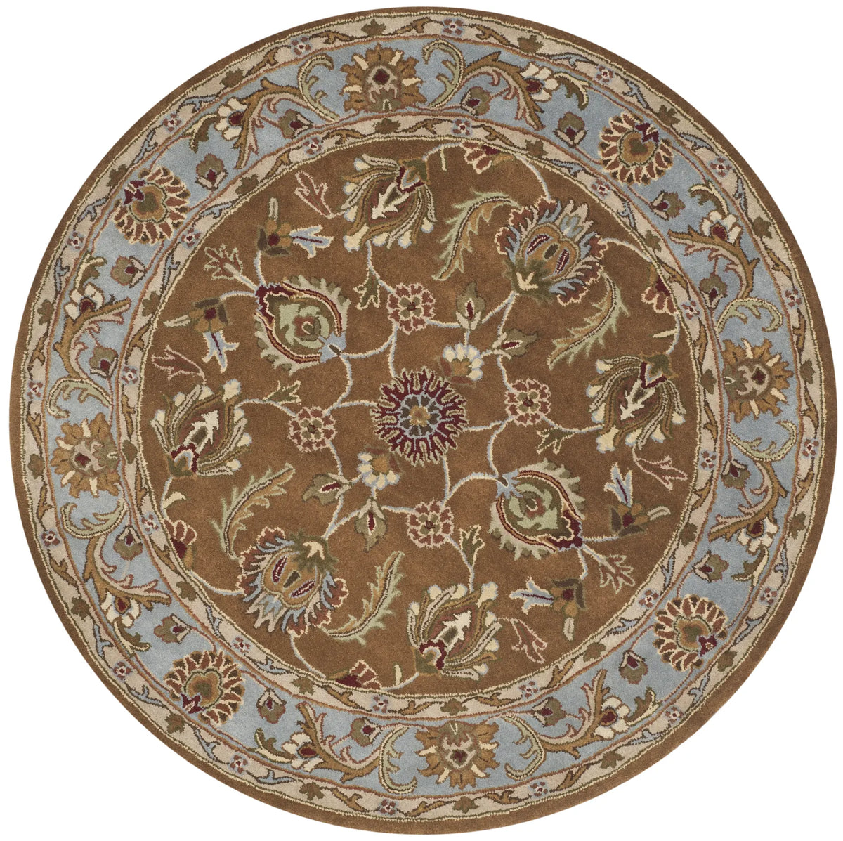 Safavieh Heritage 6'-0" x 6'-0" Rug in Brown / Blue