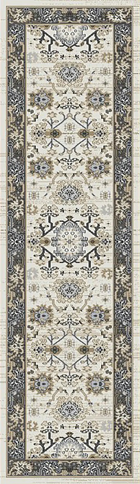 Dynamic Rugs Yazd 8531 Ivory / Grey Rugs - Runner