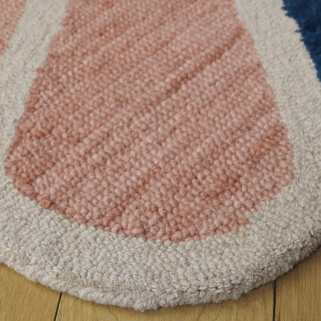 Safavieh Novelty 5'-0" x 5'-0" Rug in Beige / Blue