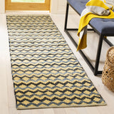 Safavieh Montauk 2'-3" x 6'-0" Rug in Gold / Blue/Black