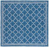 Safavieh Courtyard 6'-7" x 6'-7" Rug in Navy / Grey
