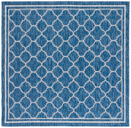 Safavieh Courtyard 6'-7" x 6'-7" Rug in Navy / Grey