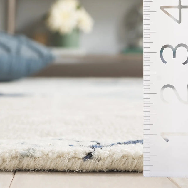 Safavieh Ebony 4'-0" x 6'-0" Rug in Blue / Ivory