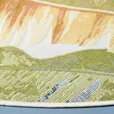 Safavieh Barbados 500 5'-3" x 5'-3" Rug in Gold / Green