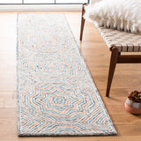 Safavieh Capri 2'-3" x 9'-0" Rug in Blue / Rust