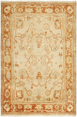 Safavieh Oushak 4'-0" x 6'-0" Rug in Ivory / Rust