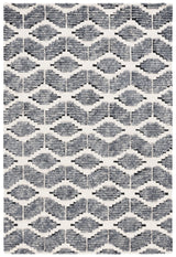 Safavieh Ebony 4'-0" x 6'-0" Rug in Dark Grey / Ivory