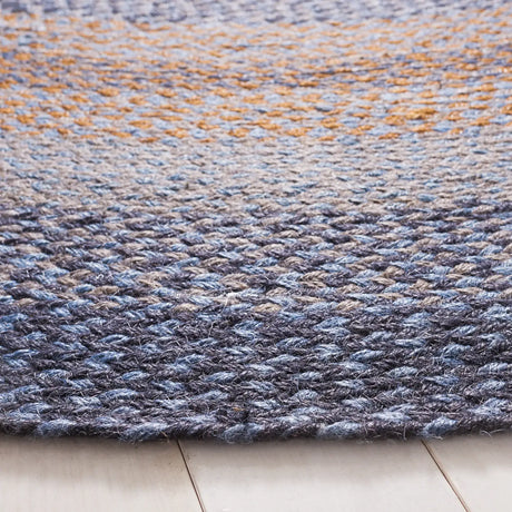 Safavieh Braided 5'-0" x 5'-0" Rug in Grey / Brown