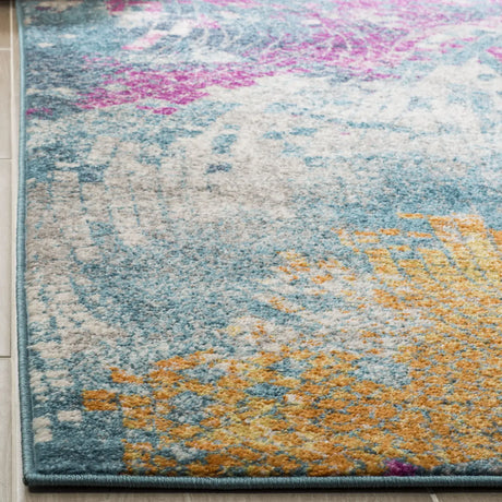 Safavieh Madison 200 4'-0" x 6'-0" Rug in Blue / Multi