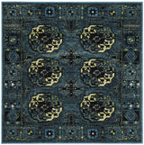 Safavieh Vintage Hamadan 6'-7" x 6'-7" Rug in Blue / Multi