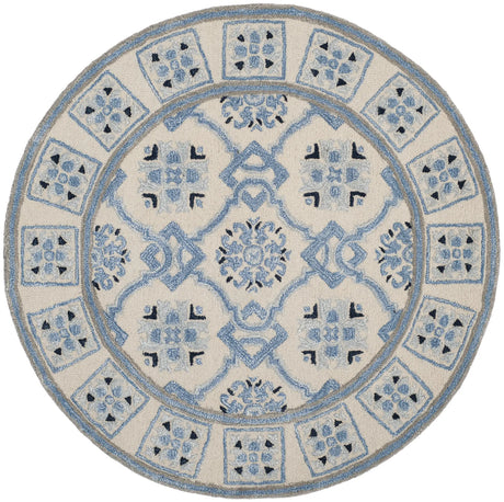 Safavieh Bella 5'-0" x 5'-0" Rug in Ivory / Blue