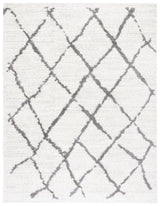Safavieh Berber Shag 10'-0" x 14'-0" Rug in Cream / Light Grey