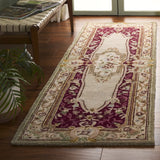 Safavieh Savonnerie 2'-6" x 8'-0" Rug in Red / Ivory