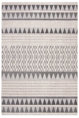Safavieh Martha Stewart Berber Shag 5'-3" x 7'-6" Rug in Ivory / Charcoal
