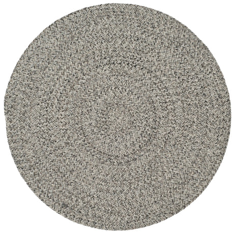 Safavieh Braided 3'-0" x 3'-0" Rug in Ivory / Steel Grey