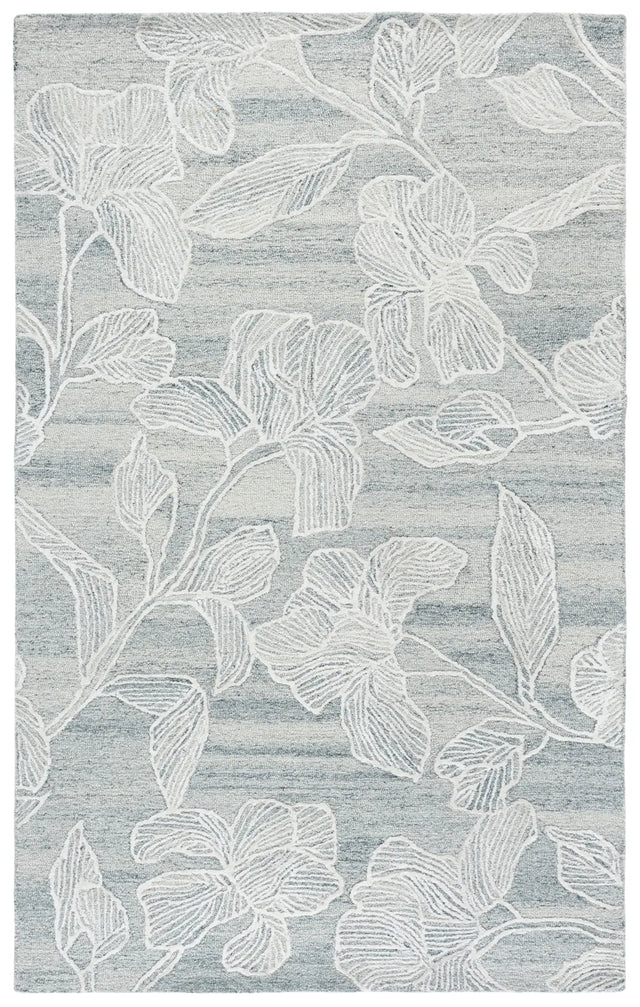 Safavieh Glamour 5'-0" x 8'-0" Rug in Silver / Ivory