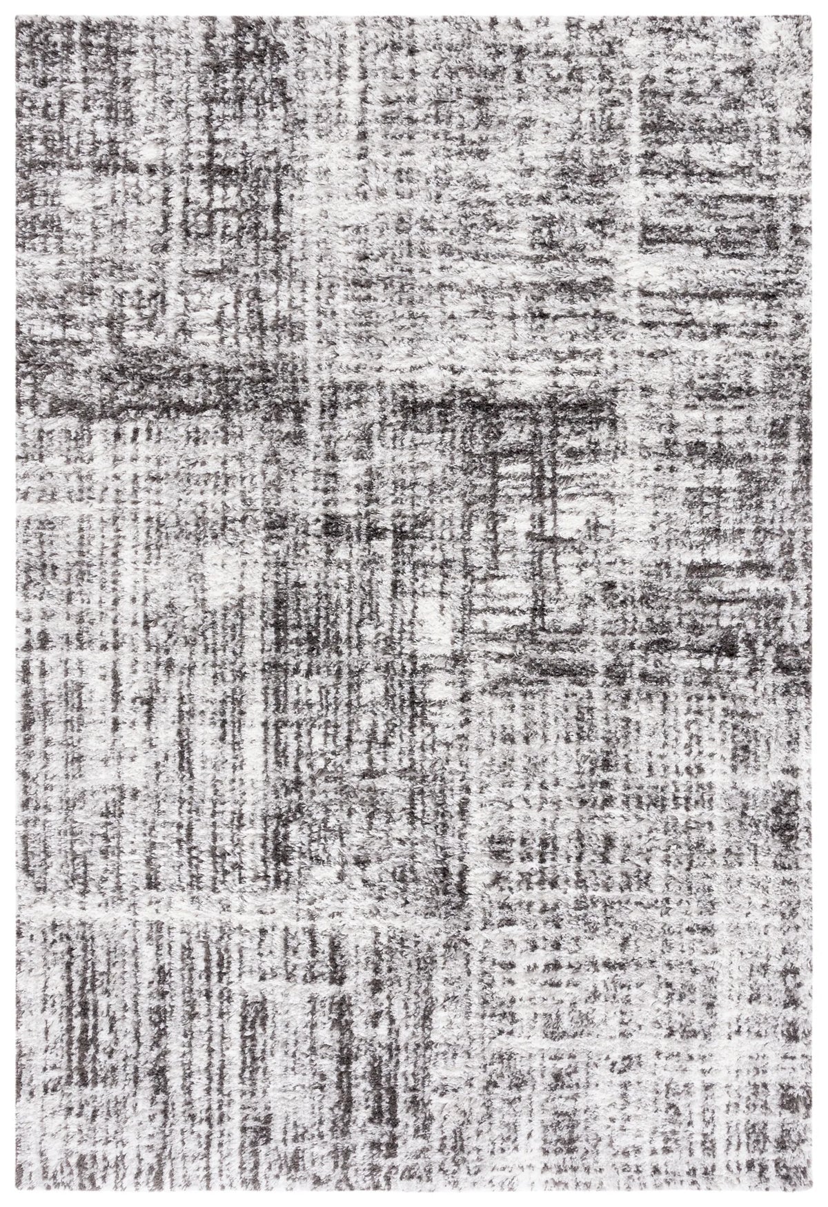 Safavieh Berber Shag 4'-5" x 6'-5" Rug in Grey / Dark Grey