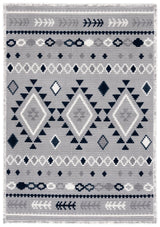 Safavieh Marrakesh 4'-0" x 6'-0" Rug in Grey / Navy